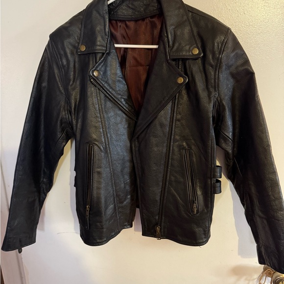 Jackets & Blazers - Black Leather Biker Jacket